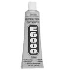 E-6000® has been a hit in the craft market with its superior performance, flexibility is a rubber-based yet adhesive cement and is self-leveling. Use in a well-ventilated area only. Dries clear. Waterproof, paintable, washer/dryer safe. Non-flammable.  Begins setting 10 minutes, dries clear to maximum strength in 24-72 hrs. Non-flammable and waterproof. 3.7-oz. Tube