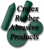 Cratex rubber abrasive products can be mounted on conventional portable motor tools and used on a broad list of deburring, smoothing and polishing applications.