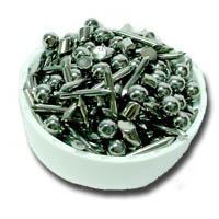 Stainless Steel Shot for Burnishing Metal Jewelry, etc. available as 1 lb. or 5 lb Jewelry Mixture.